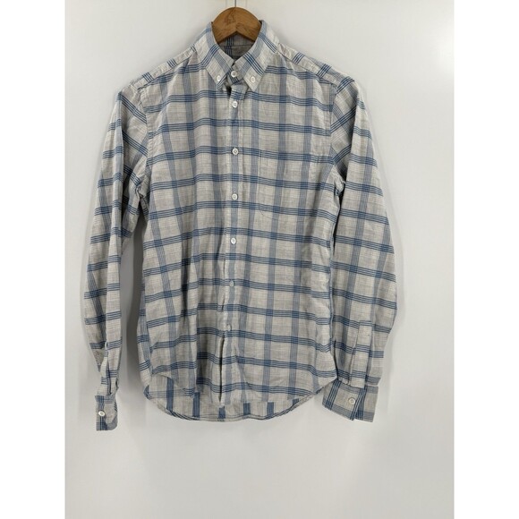 Steven Alan Shirt Men's Extra Small Button Up Made in USA BLUE Casual Adult - Picture 7 of 15